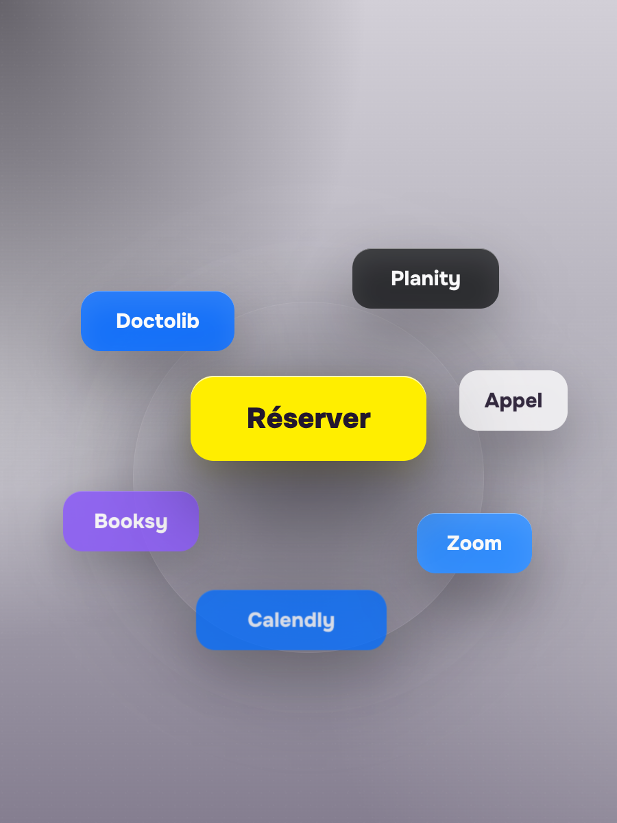 Exemple de site relié à un outil de réservation