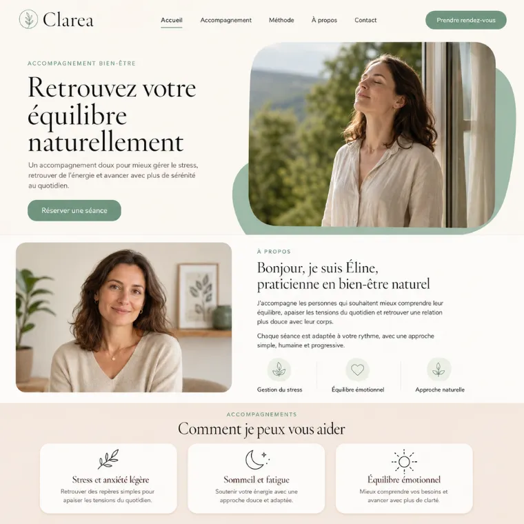 Site livré pour un naturopathe